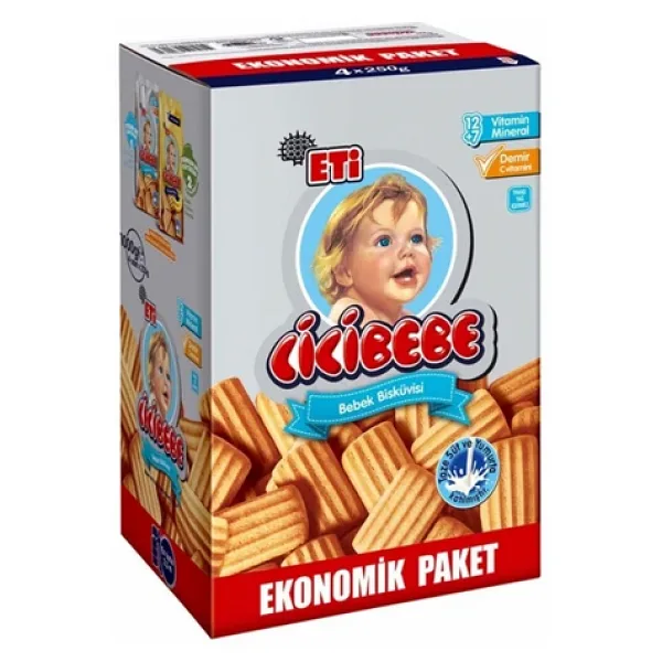 Cicibebe Bebek Bisküvisi Ekonomik Paket 1000 Gr (2 Adet)