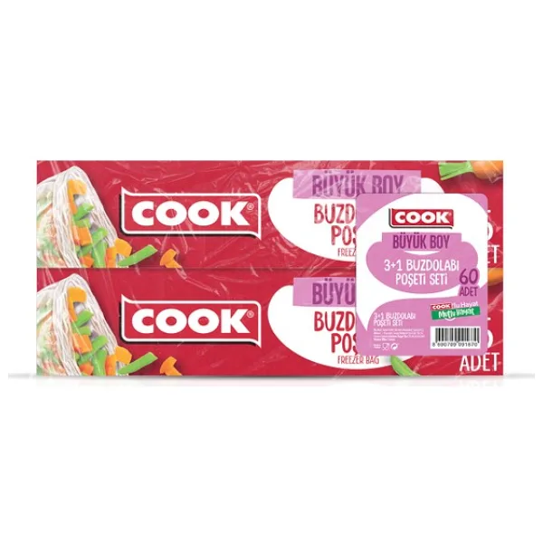 Cook Buzdolabı Poşeti Büyük Boy 30X45Cm