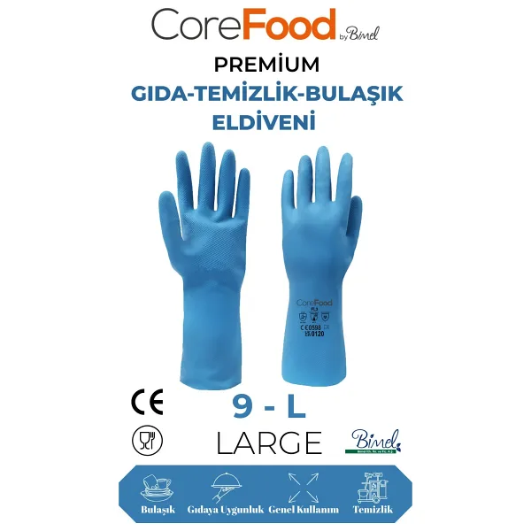 Corefood FL3 PREMİUM GIDA-TEMİZLİK-BULAŞIK ELDİVENİ L - 1 ÇİFT