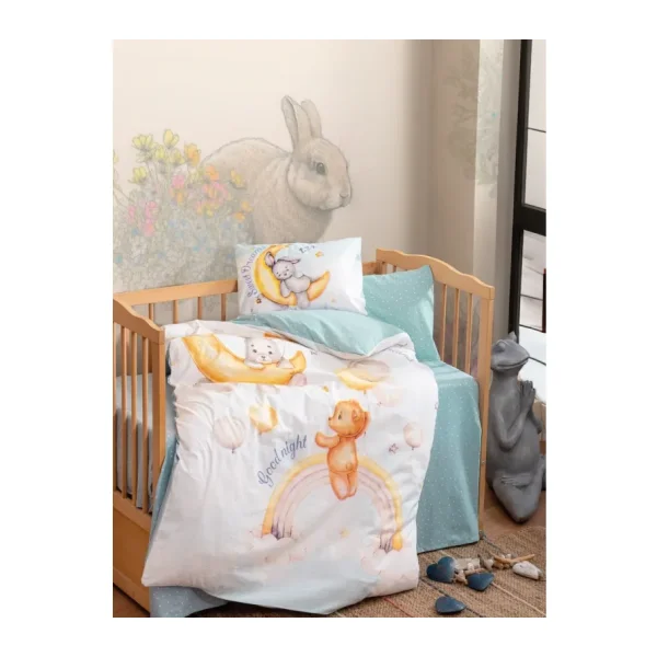 Cotton Box Bebek Nevresim Takimi Moon Mint