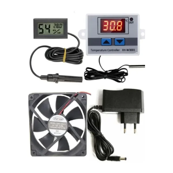 diasithalat Kuluçka makinesi seti, Kuluçka, w3001 termostat, Kuluçka termostat, Kuluçka Fan, Kuluçka termometre