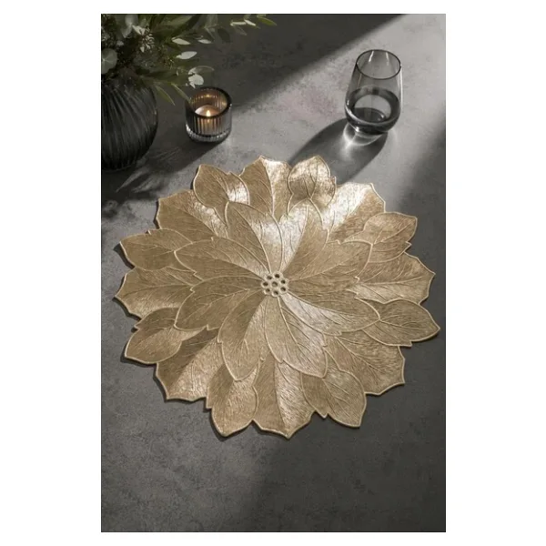 Digithome 6'lı Amerikan Servisi Supla Yuvarlak Gold 38 Cm - 77510