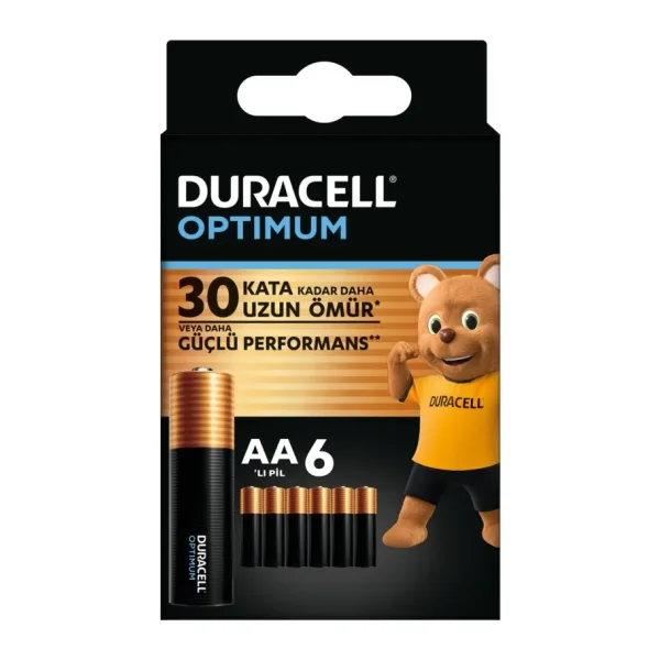 Duracell Optimum 6'lı Alkalin AA Kalem Pil