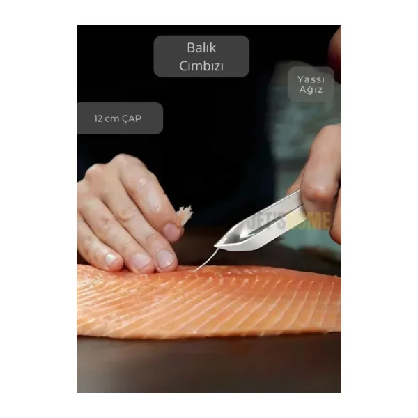 Düz Uçlu Balık Cımbızı Kılçık Cımbızı Paslanmaz Çelik Balık Kılçık Temizleme 12 cm