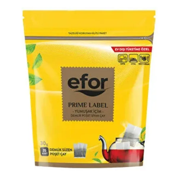 Efor Prime Label 30 gr 35'li Demlik Poşet Çay