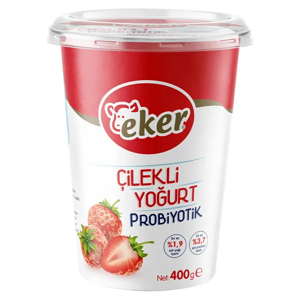 Eker 400 gr Probiyotik Çilekli Yoğurt