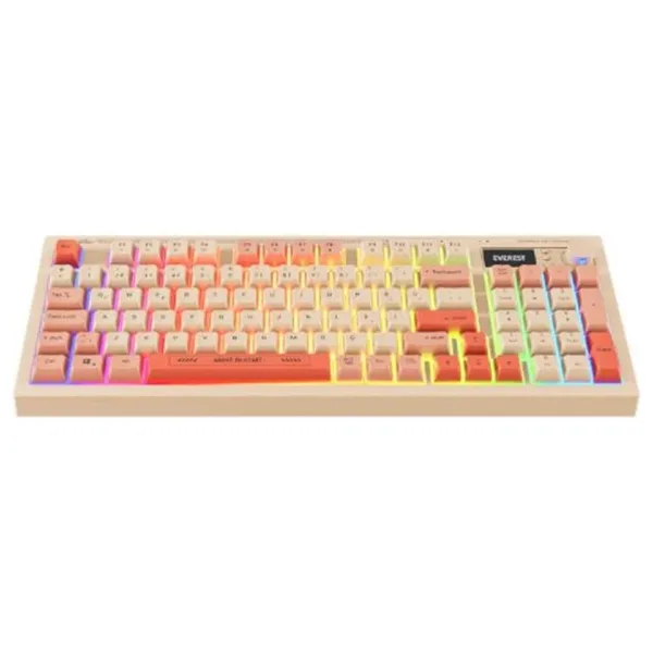 Everest Silent Pro KB-85 RGB Membrane Switch Kablolu/Kablosuz Oyuncu Klavyesi