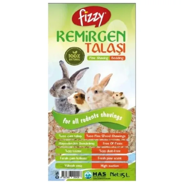 Fizzy Kemirgen Tavşan Talaşı 15 L