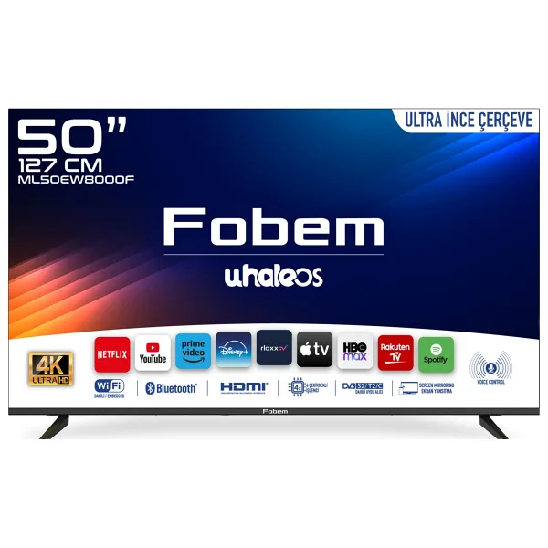 Fobem ML50EW8000F 4K Ultra HD 50" 127 Ekran Uydu Alıcılı Smart LED TV