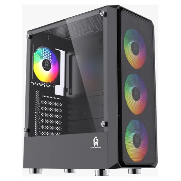 GM Game Master R14 Rainbow 4 Fanlı Atx Gaming Kasa 450W Psu - Siyah