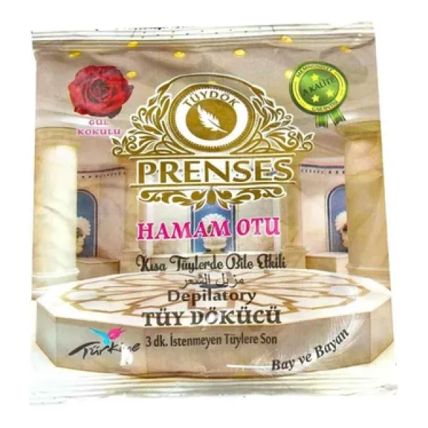Gül Kokulu Tüy Dökücü Hamam Otu Tozu 150Gr X 10 Adet