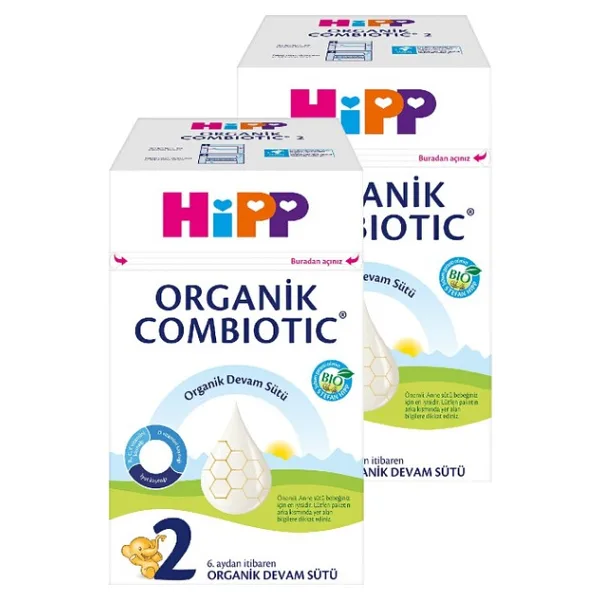 Hipp Organik Combiotic 2 Devam Sütü 600 gr 2 Adet