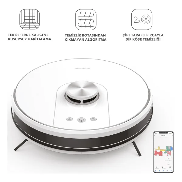 Homend Alex Laser Pro 1286H Akıllı Robot Süpürge