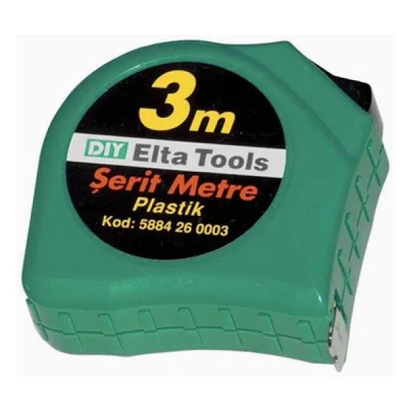 İzeltaş Elta 5884 26 0003 3 m Plastik Şerit Metre
