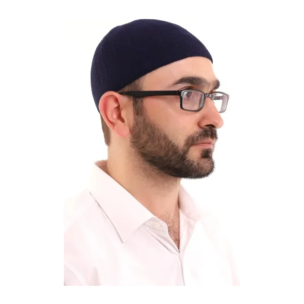Kışlık Yün Takke - Lacivert
