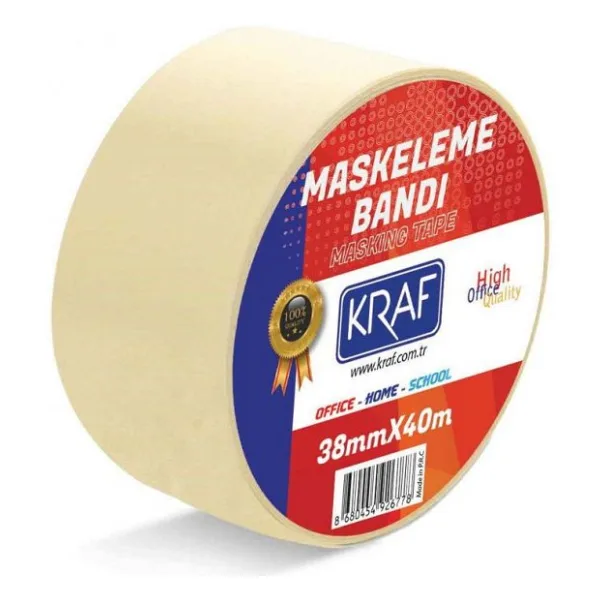 Kraf Maskeleme Bandı 38 mm x 40 mt.