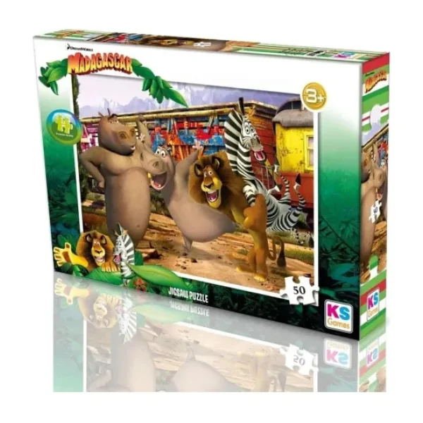 KS Games Madagascar 50 Parça Puzzle MG709