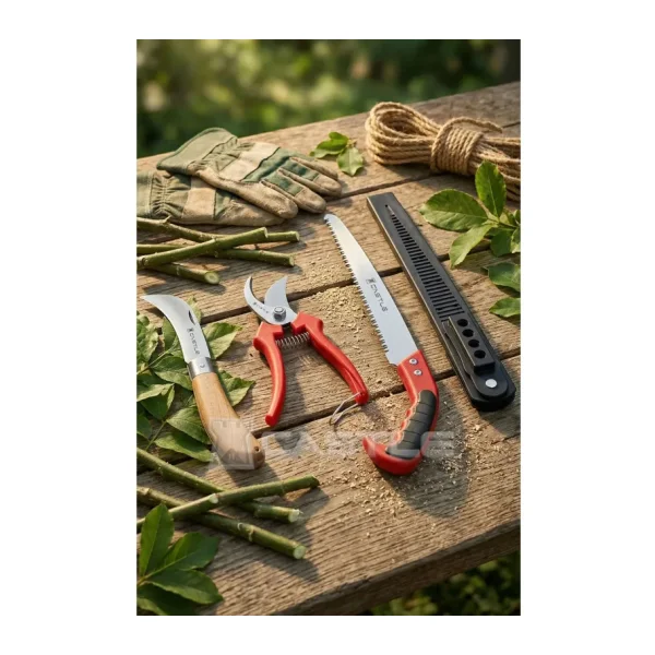 Lazbisa Lz-k11 Budama Makası Budama Testeresi Ve Aşı Çakısı Bıçağı 3 Lü Set