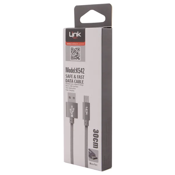 LINKTECH K542 ANDROID 30CM DATA KABLO