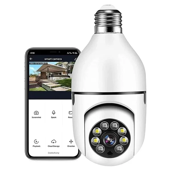Lisa Butik Wifi 360° Panoramik Kamera 2.4 Ghz Güvenlik Kamerası Çift Wifi Gece Görüşlü