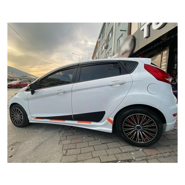 md tuninggaraj Ford Fiesta 2009-2017 UyumluBoyasız Plastik Custom Marşpiyel Takımı