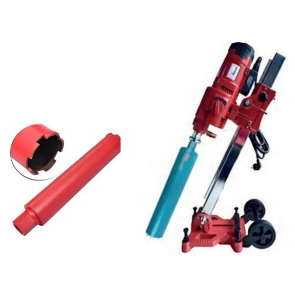 Mercure MC-7550-A Açılı Sehbalı Karot Makinası+Akdeniz Karot Ucu 60x552 mm