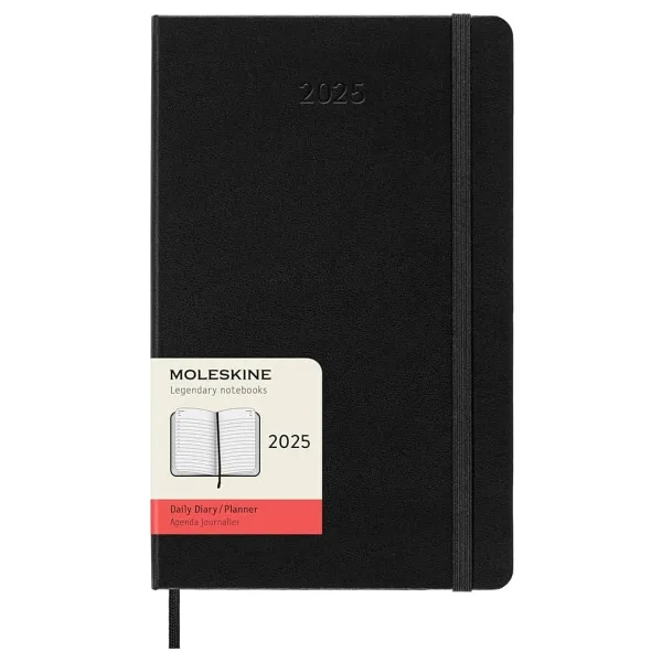 Moleskine 12 Ay Günlük Ajanda L Boy 13X21 cm Sert Kapak Siyah