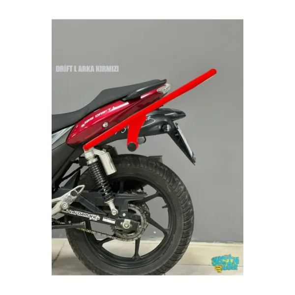 Mondial Drift L 125 CC Özel Üretim Arka Koruma Stunt Demiri Kırmızı