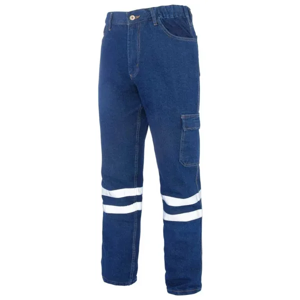 MyForm Sona Denim 2136 Kot İş Güvenliği Pantolonu Mavi