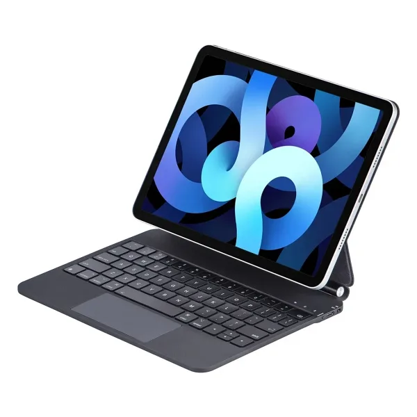 Newface iPad Pro 13 (2024) Kılıf X9P Magic Manyetik Klavyeli Tablet Kılıfı - Siyah