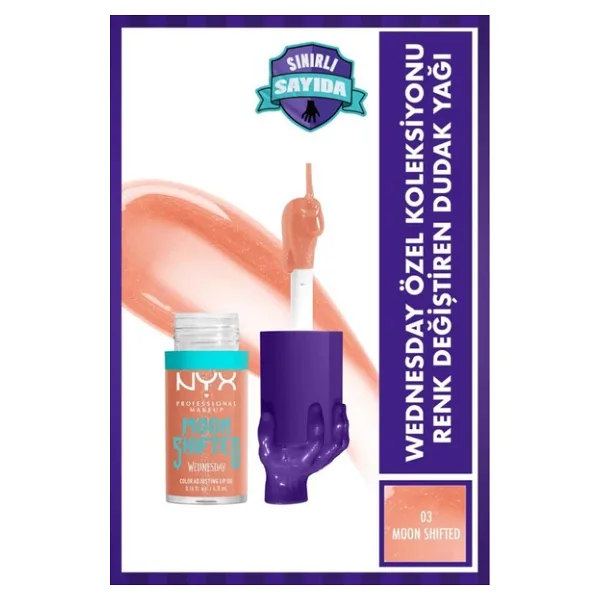 NYX Professional Makeup Wednesday Mystery 03 Moon Shifted Dudak Yağı