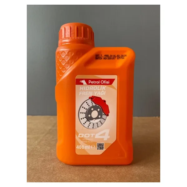 Petrol Ofisi Dot 4 Hidrolik Fren Yağı 400Ml (16/02/2026 Üretim)