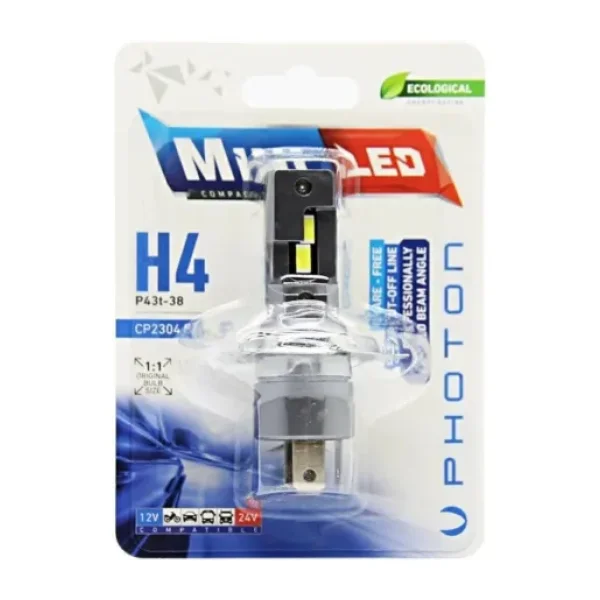 Photon Mini H4 16000 Lumens 12-24v Compact Led