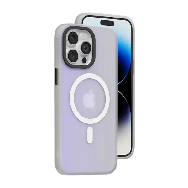Piili iPhone 15 Pro Neon MagSafe Telefon Kılıfı Beyaz