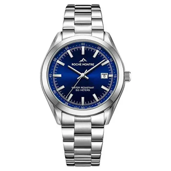 Roche Montre RMG6012-01 Gümüş-Lacivert Erkek Kol Saati