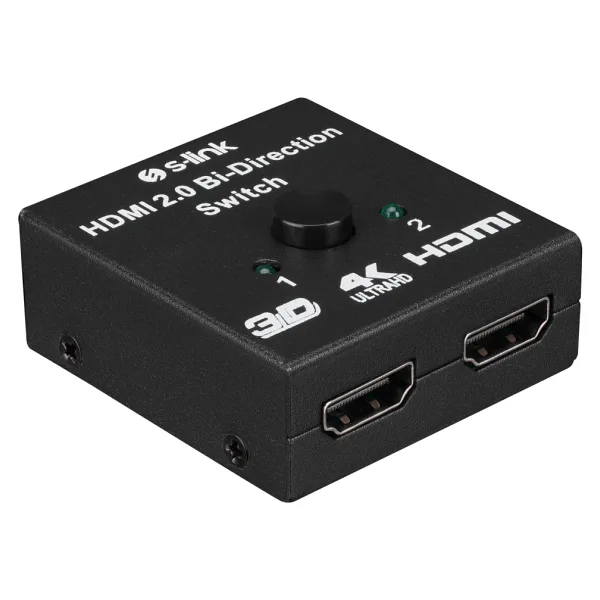 S-link SL-LU613 2 Port HDMI Çift Yönlü Switch ve Splitter
