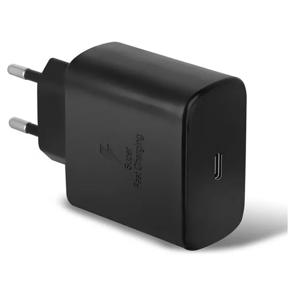 Samsung Galaxy S23 Ultra 5G Uyumlu 45W Super Hizli Type-C Sarj Cihazi Adaptor Siyah - Ep-Ta845