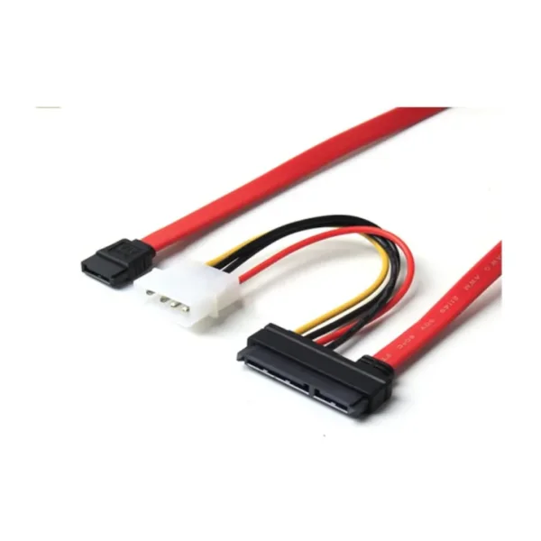 Sata to Sata Kablo 22 pin to 7 pin 4 pin Molex Power Kablo