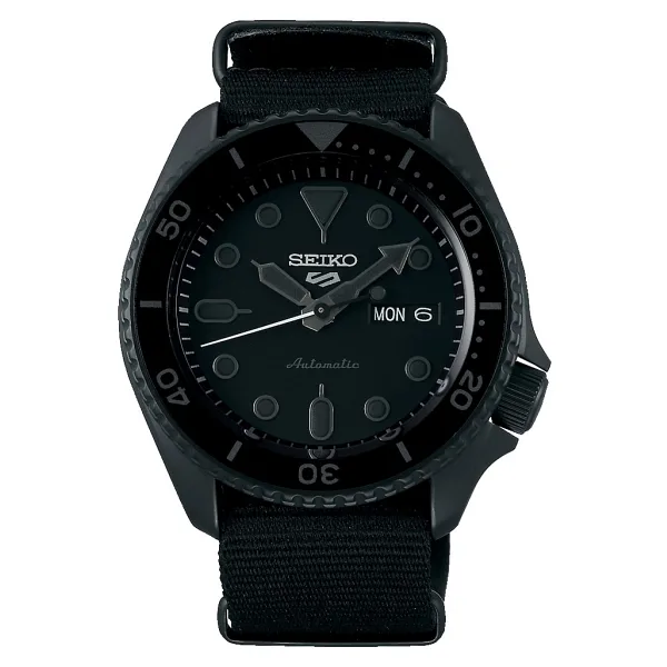 Seiko 5 Sports SKX SRPD79K Kumaş Kordon Siyah Erkek Kol Saati