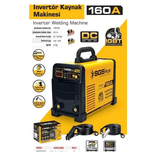 Sgs 5156 160 A İnvertör Kaynak Makinesi