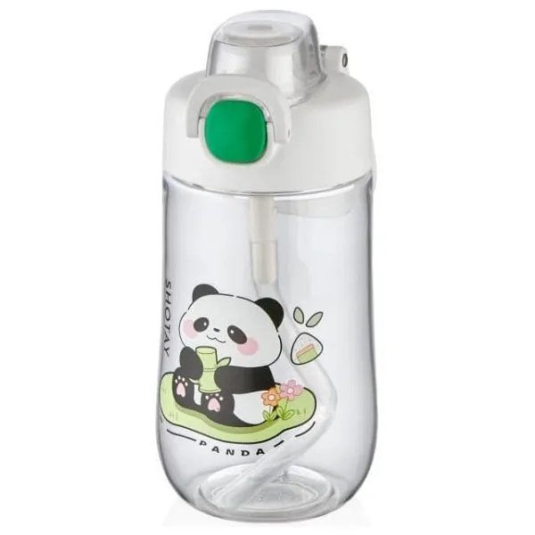 Shotay ST-7011 Panda Desenli Beyaz 500 ml Tritan Matara