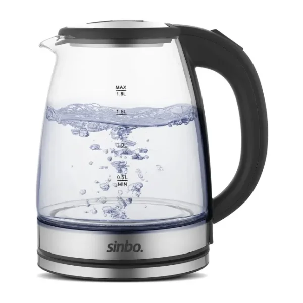 Sinbo Kablosuz Su Isıtıcı 1,8 L Hızlı Isıtma ve Şık Tasarım ile Mutfak İçin