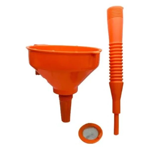 Stilson 06143 Çelik Süzgeçli Spiralli Huni 160mm 1.2litre Turuncu