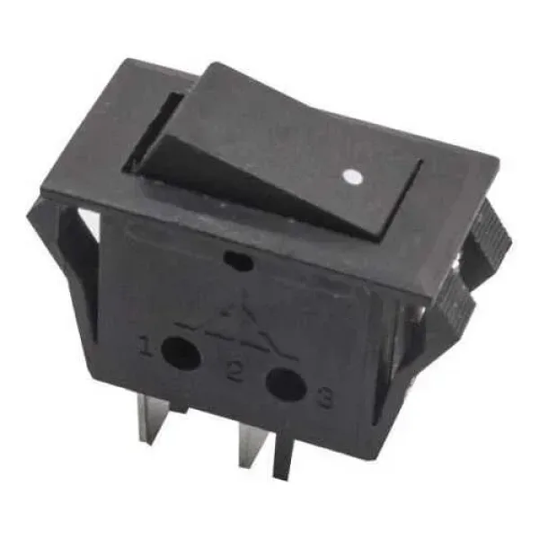 T85 Tekli Dar 2-Pin On/Off Anahtar - Siyah