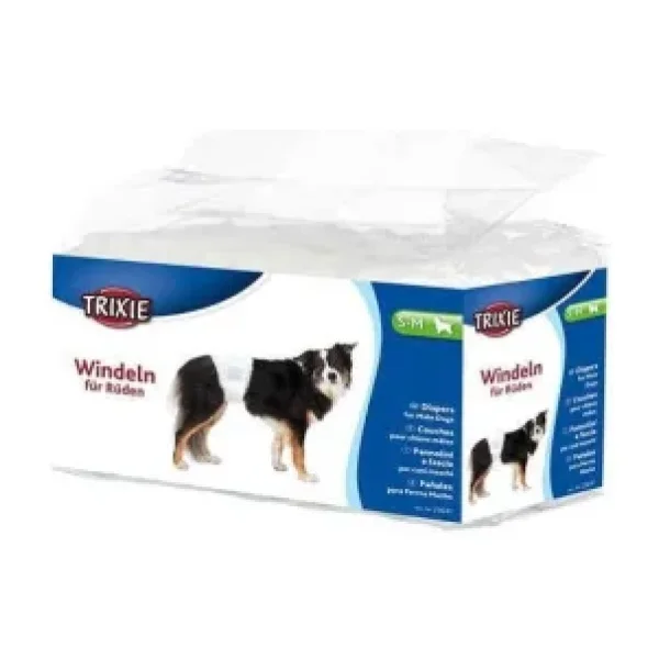 Trixie Erkek Köpek Çiş Külodu Ve Pedi S-M 30-46Cm 12Adet