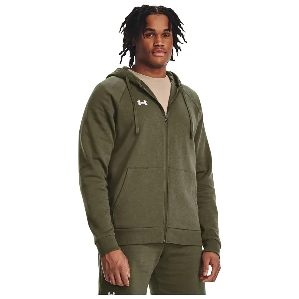 Under Armour Rival Fleece 1379767-390 Yeşil Erkek Eşofman Üstü