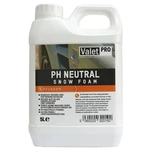 Valet Pro Ph Neutral Snow Foam Güvenli Yıkama Köpüğü 5 lt