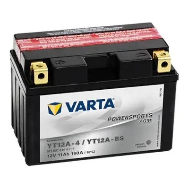 Varta Powersports AGM YT12A-BS 12 V 11 Ah 160 CCA Motosiklet Aküsü