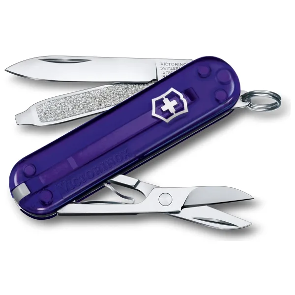 Victorinox Classic SD Transparent 0.6223.T29G Mor 7 Fonksiyonlu Çok Amaçlı Çakı
