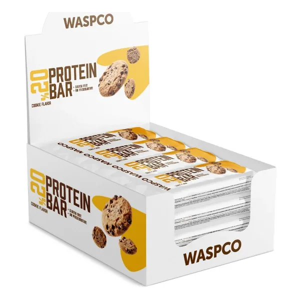 WASPCO Kurabiye Aromalı Protein Bar 40g x 16 Adet